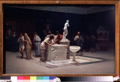 Dans le foyer des Maecena (Caius Cilnius Maecenas (ou Mecene) (vers 70 avant JC-8 avant JC) (In Maecenas