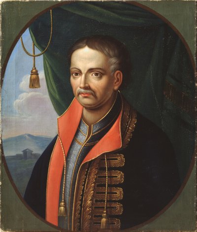 ヘットマンイワンマゼパの肖像1639-1709 作： Stepan Zemlykov