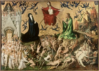 最後の裁き、1435年頃 作： Stephan Lochner