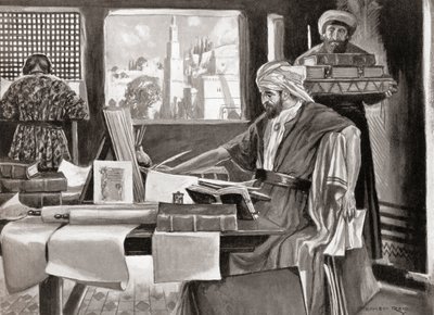 イサク・ベン・ユダ・アブラヴァネル、ハッチンソンの『History of the Nations』（1915年刊）より 作： Stephen (after) Reid