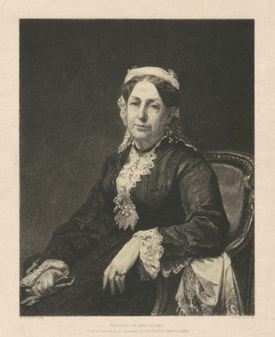 アダムス夫人の肖像 作： Stephen Alonzo Schoff, after William Morris Hunt