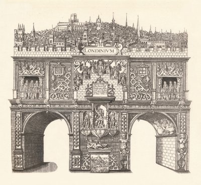 キングスジェームズの入口を記念して建てられた凱旋門、1604年ロンドン 作： Stephen Harrison
