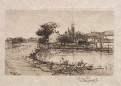 マサチューセッツ州ピッツフィールド近郊のスケッチ、1887～1888年。 作： Stephen Parrish