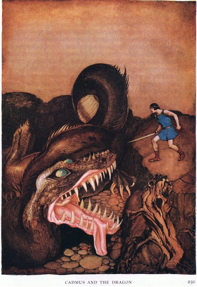 カドモスとドラゴン 作： Stephen Reid