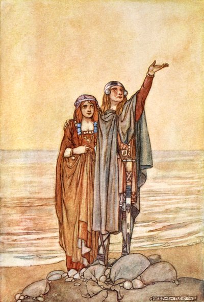 「アレンの丘までついて来い」、1910年頃。 作： Stephen Reid