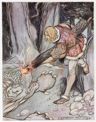 竜殺しのジークフリートのイラスト（カラーリソ） 作： Stephen Reid