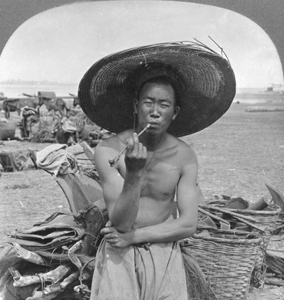 典型的なチャイナマン、バーモ、ビルマ、1908 作： Stereo Travel Co