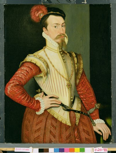 ロバートダドリー（1532-88）初代レスター伯爵、1560年代頃 作： Steven van der Meulen