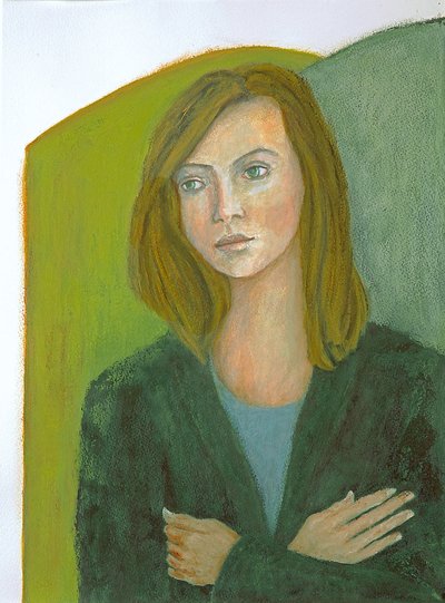 自分を守る、2014（oil） 作： Stevie Taylor