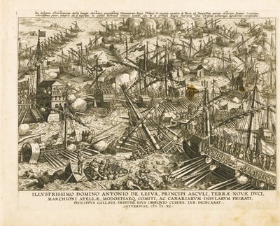 1571 年 10 月 7 日のレパントの戦い、1578 年頃 作： Stradanus