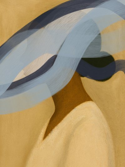 優雅なベールをまとった肖像画 作： 