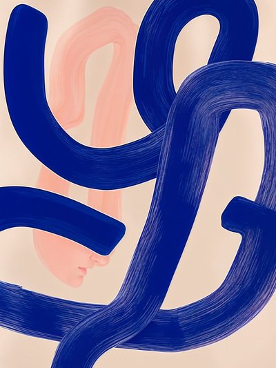 ソフトで抽象的なプロフィール 作： Studio Palette