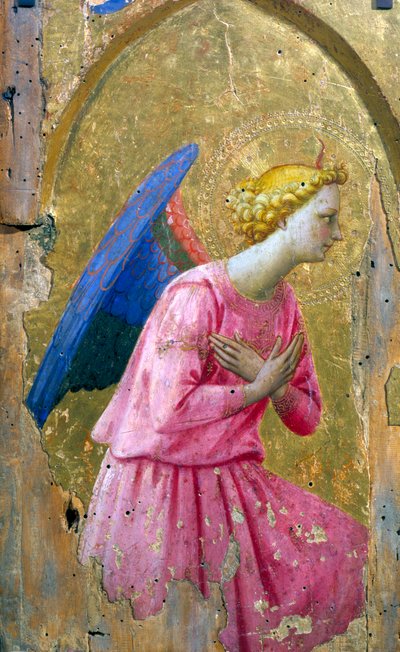 崇拝の天使、15世紀半ば 作： Studio of Fra Angelico