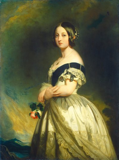 ビクトリア女王、c。 1843年。 作： Studio of Franz Xaver Winterhalter