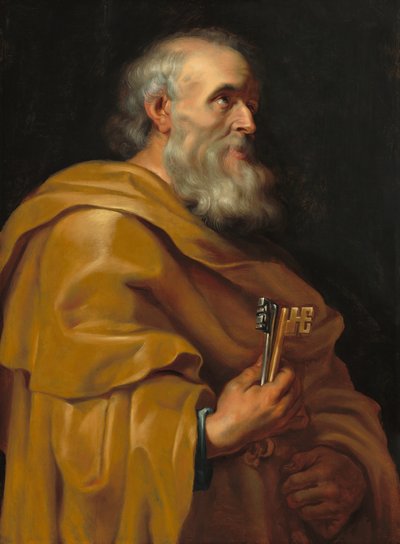 聖ペテロ、c。 16161618。 作： Studio of Peter Paul Rubens
