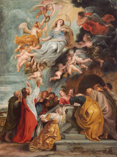 聖母被昇天、おそらく 1620 年代半ば。 作： Studio of Peter Paul Rubens