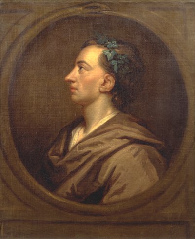 アイビーを冠したアレキサンダー教皇のプロフィール 作： Studio of Sir Godfrey Kneller
