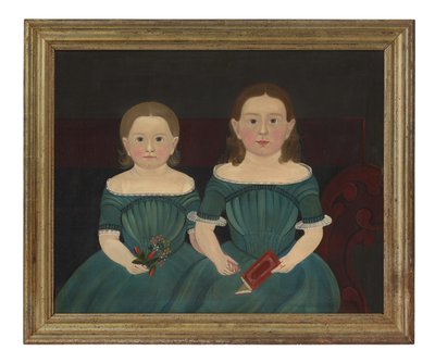 メアリーとエリザベス・ハサウェイ 1849年頃（油彩・キャンバス） 作： Sturtevant J. Hamblin