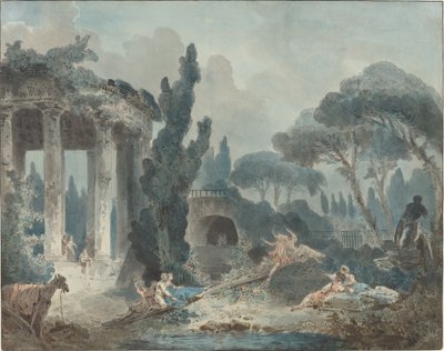 シーソー 作： Style of Hubert Robert