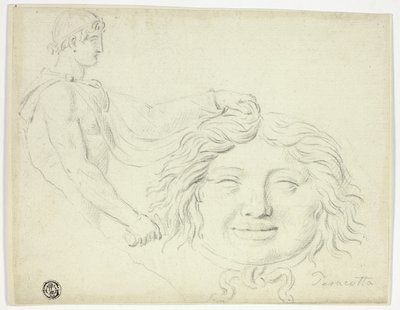 ペルセウスとゴルゴンの首 作： Style of Jacques Louis David