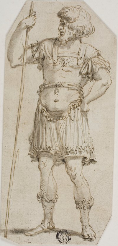 杖を持つローマ戦士 作： Style of Raymond de Lafage