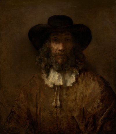 あごひげを生やした男。 作： Style of Rembrandt
