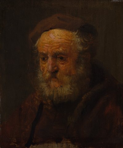 老人の研究頭。 作： Style of Rembrandt