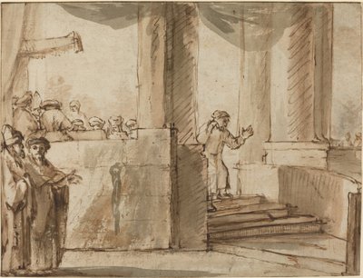大祭司を去るユダ 作： Style of Rembrandt van Rijn