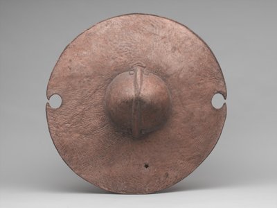 ダラガまたはシールド、1885年頃（カバの皮 作： Sudanese School