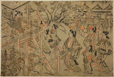 清水寺参拝 作： Sugimura Jihei