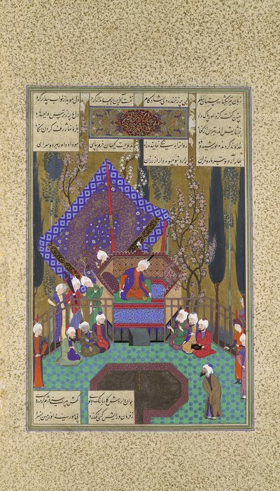 Zal Consults the Magi, Folio 73v from the Shahnama Book of Kings..., ca.1530-35 作： Sultan Muhammad