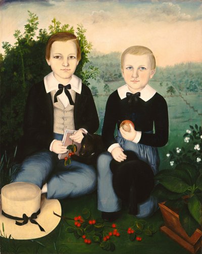 1845年頃、兄弟。 作： Susan Catherine Waters