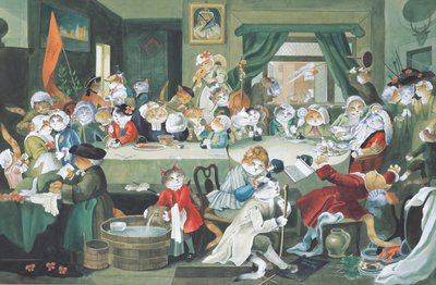 イラストは『Cats Galore』より！文化猫大全』（2015年刊） 作： Susan Herbert