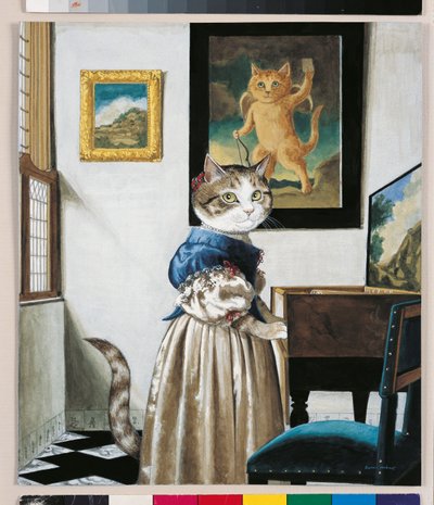 イラストは『Cats Galore』より！文化猫大全』（2015年刊） 作： Susan Herbert