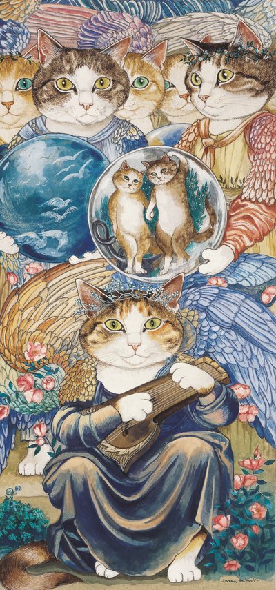 イラストは『Cats Galore』より！文化猫大全』（2015年刊） 作： Susan Herbert