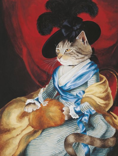 イラストは『Cats Galore』より！文化猫大全』（2015年刊） 作： Susan Herbert