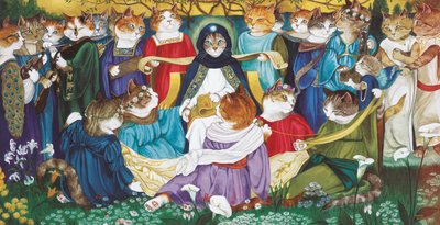 イラストは『Cats Galore』より！文化猫大全』（2015年刊） 作： Susan Herbert
