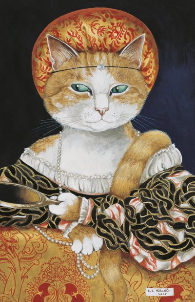 イラストは『Cats Galore』より！文化猫大全』（2015年刊） 作： Susan Herbert