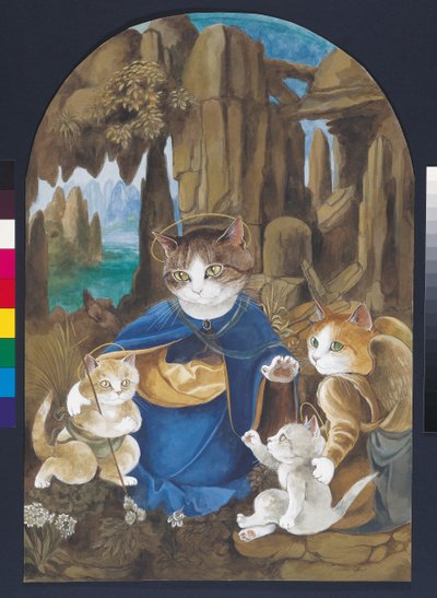 イラストは『Cats Galore』より！文化猫大全』（2015年刊） 作： Susan Herbert