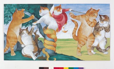 イラストは『Cats Galore』より！文化猫大全』（2015年刊） 作： Susan Herbert