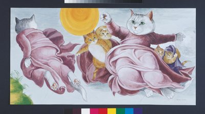 イラストは『Cats Galore』より！文化猫大全』（2015年刊） 作： Susan Herbert