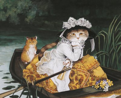 イラストは『Cats Galore』より！文化猫大全』（2015年刊） 作： Susan Herbert