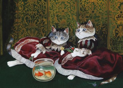 イラストは『Cats Galore』より！文化猫大全』（2015年刊） 作： Susan Herbert
