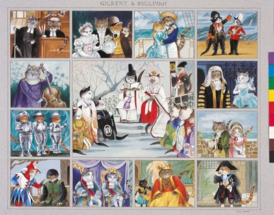 イラストは『Cats Galore』より！文化猫大全』（2015年刊） 作： Susan Herbert