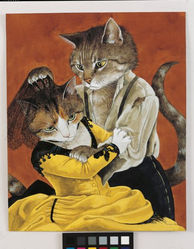イラストは『Cats Galore』より！文化猫大全』（2015年刊） 作： Susan Herbert