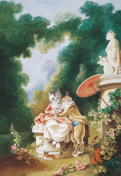 イラストは『Cats Galore』より！文化猫大全』（2015年刊） 作： Susan Herbert