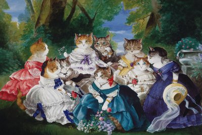 イラストは『Cats Galore』より！文化猫大全』（2015年刊） 作： Susan Herbert