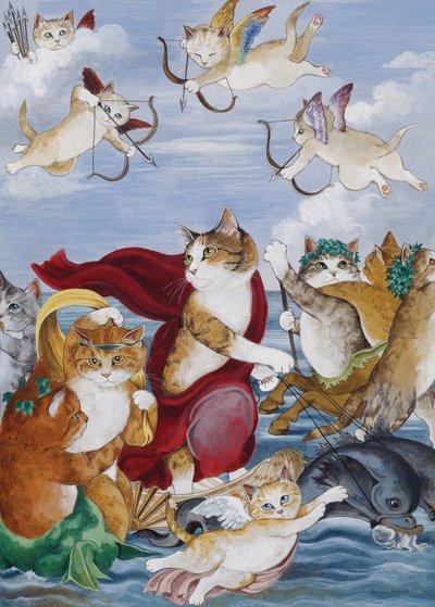 イラストは『Cats Galore』より！文化猫大全』（2015年刊） 作： Susan Herbert