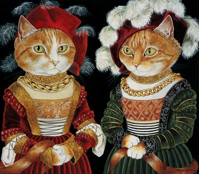 イラストは『Cats Galore』より！文化猫大全』（2015年刊） 作： Susan Herbert