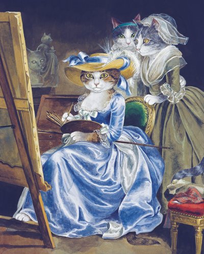 イラストは『Cats Galore』より！文化猫大全』（2015年刊） 作： Susan Herbert